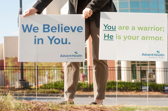 AdventHealth nursing support signs